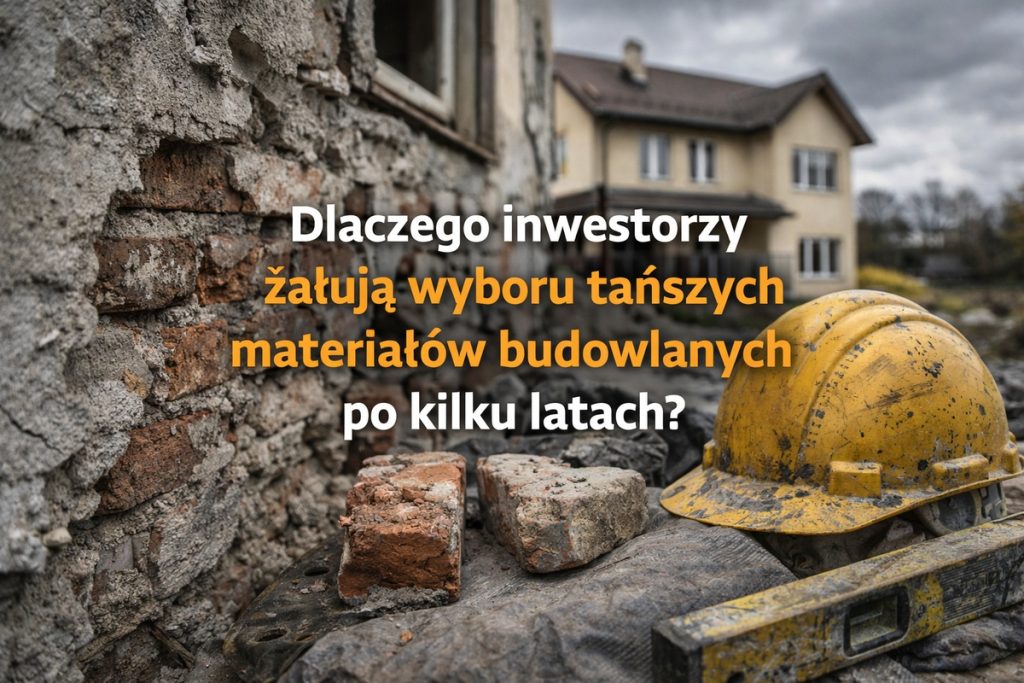 Dlaczego inwestorzy żałują wyboru tańszych materiałów budowlanych po kilku latach?
