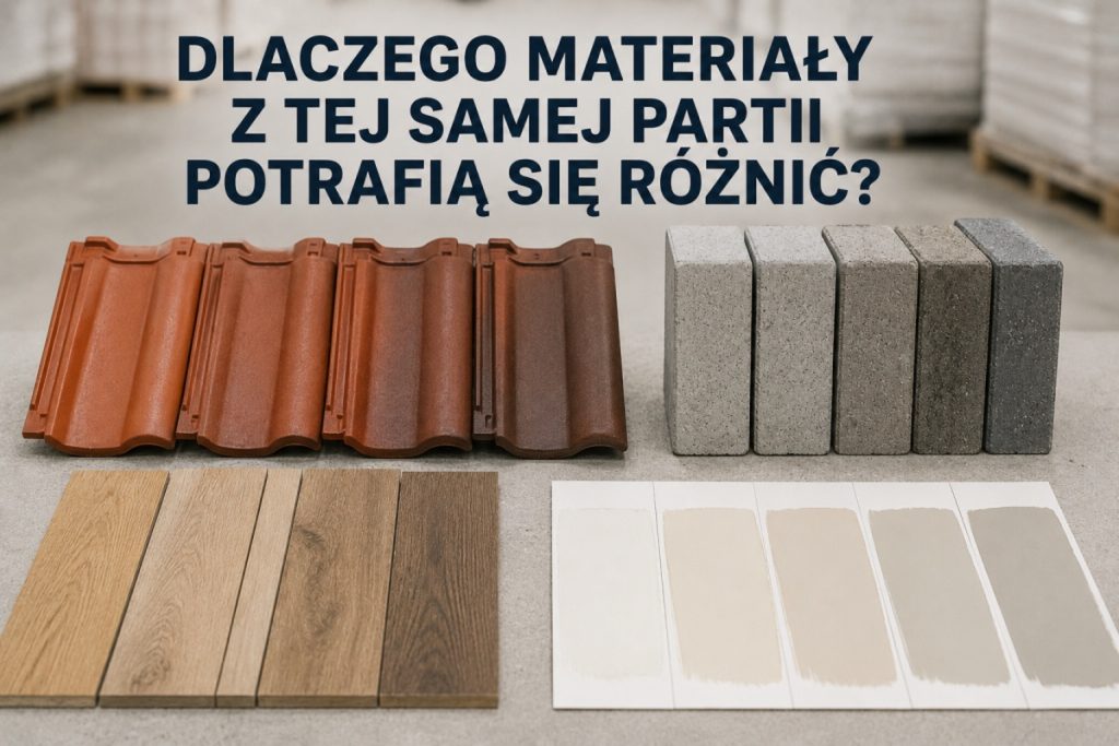 Dlaczego materiały z tej samej partii potrafią się różnić?