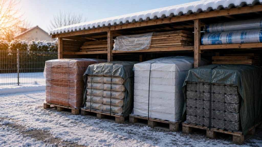 Jak przygotować materiały budowlane do zimowego przechowywania?