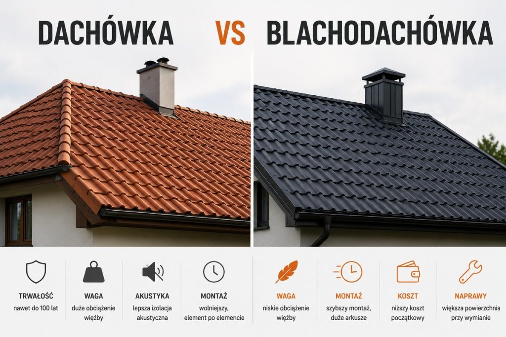 Dachówka czy blachodachówka - co wybrać do domu jednorodzinnego?