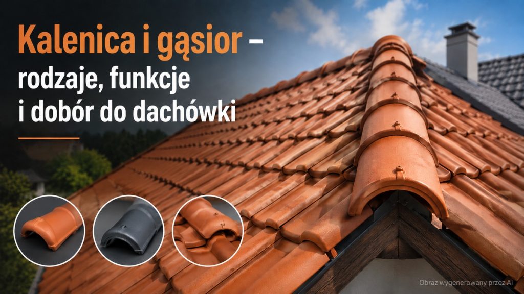 Kalenica i gąsior - rodzaje, funkcje i dobór do dachówki